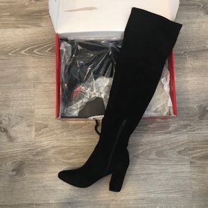 GUESS Suede Over the Knee Boots